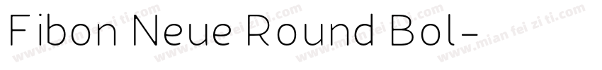 Fibon Neue Round Bol字体转换